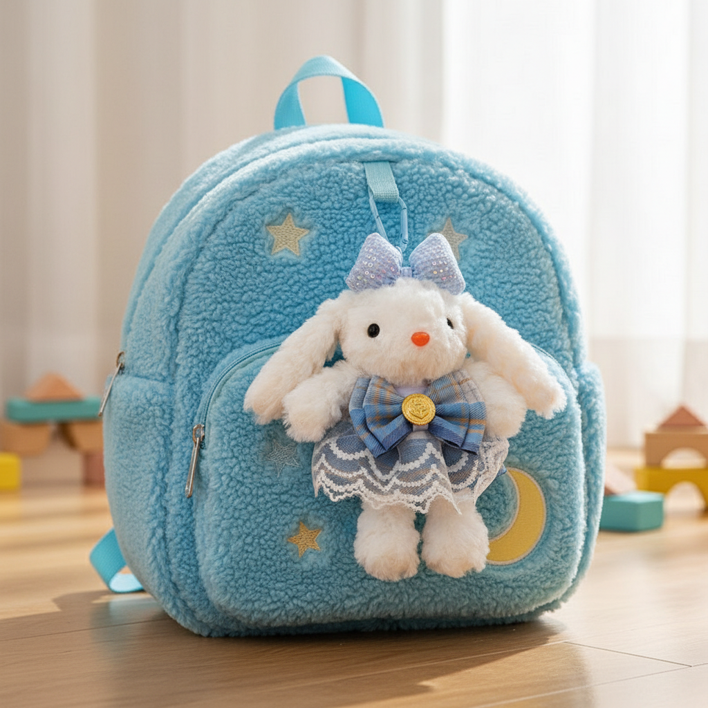 Set of 5 Dress-Up Bunny Buddies Keychain Dolls 