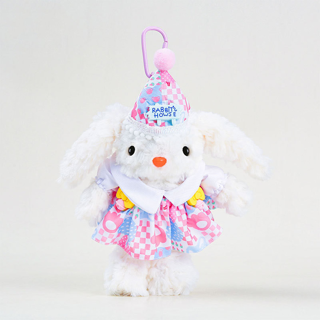 Set of 5 Dress-Up Bunny Buddies Keychain Dolls 