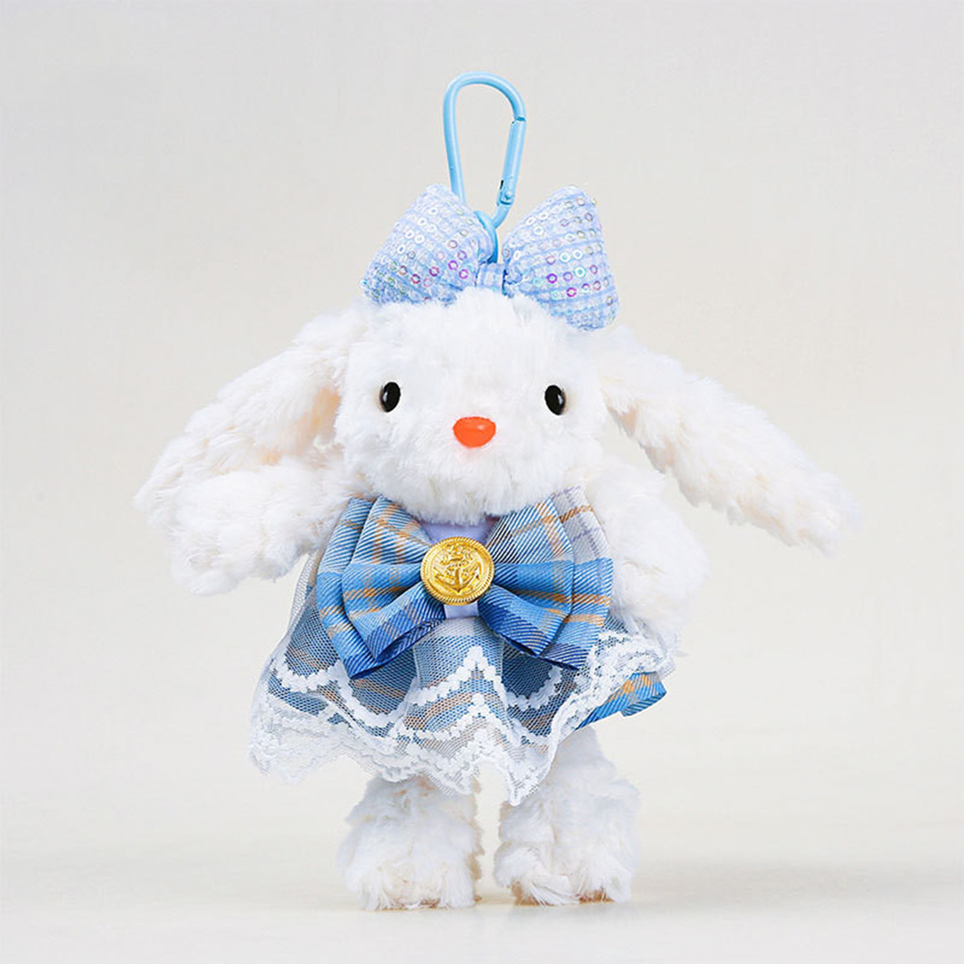 Set of 5 Dress-Up Bunny Buddies Keychain Dolls 