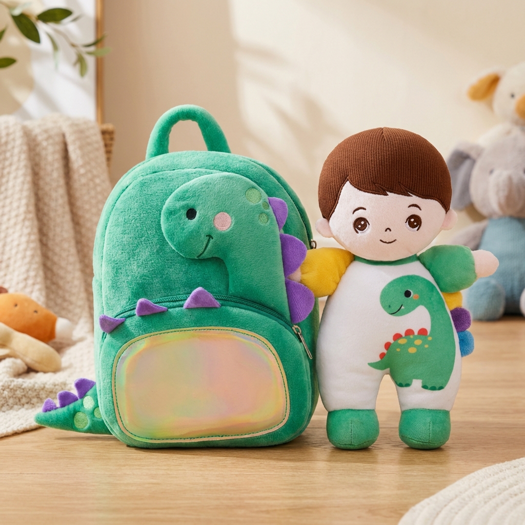 Personalized Plush Baby Doll and Backpack Gift Set