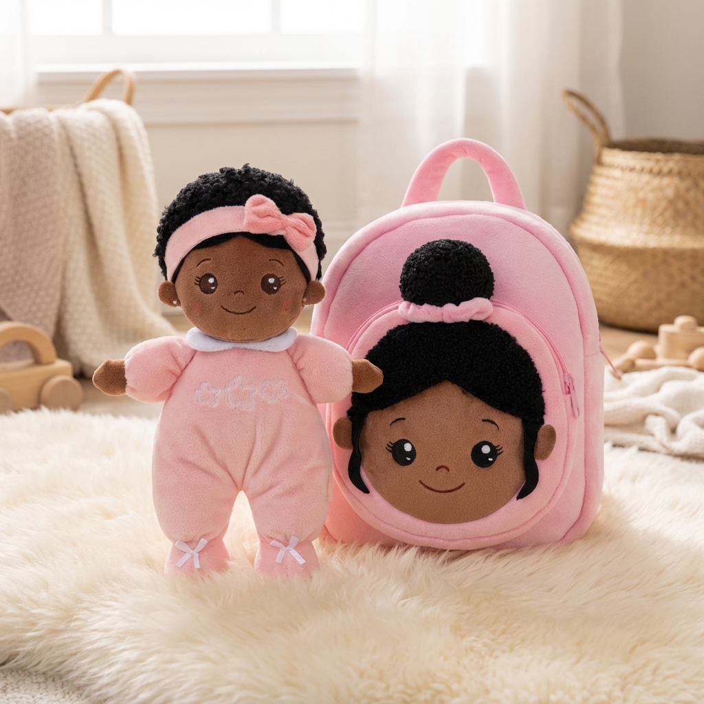 Personalized Plush Baby Doll and Backpack Gift Set