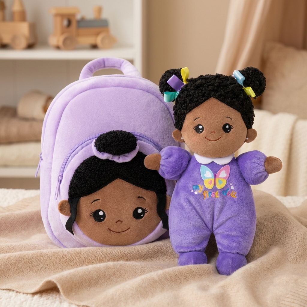 Personalized Plush Baby Doll and Backpack Gift Set