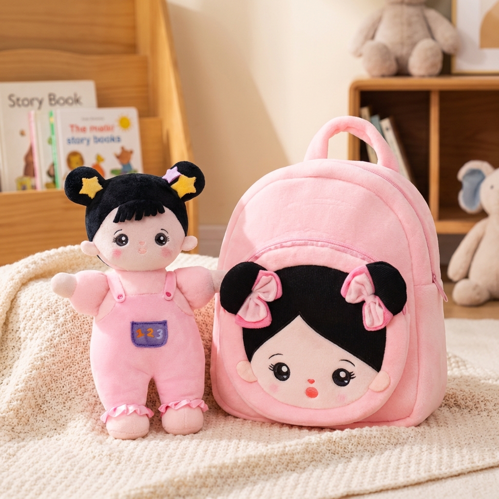 Personalized Plush Baby Doll and Backpack Gift Set