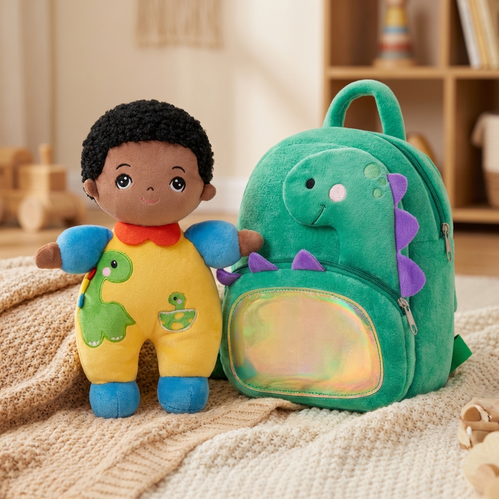 Personalized Plush Baby Doll and Backpack Gift Set