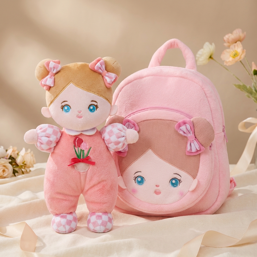 Personalized Plush Baby Doll and Backpack Gift Set