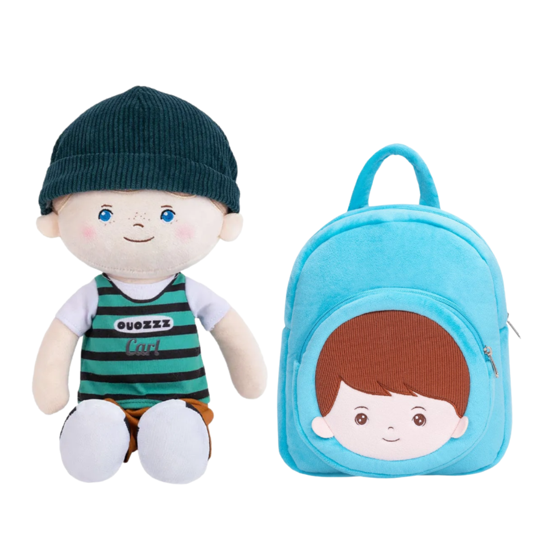 OUOZZZ Personalized Doll + Backpack Bundle