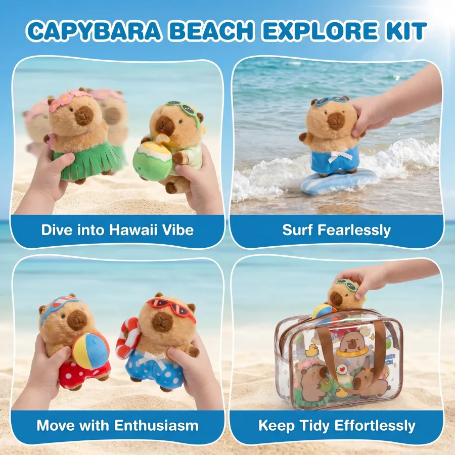 Personalized Soft Plush Playset Sensory Toy Kit - 9 Themes