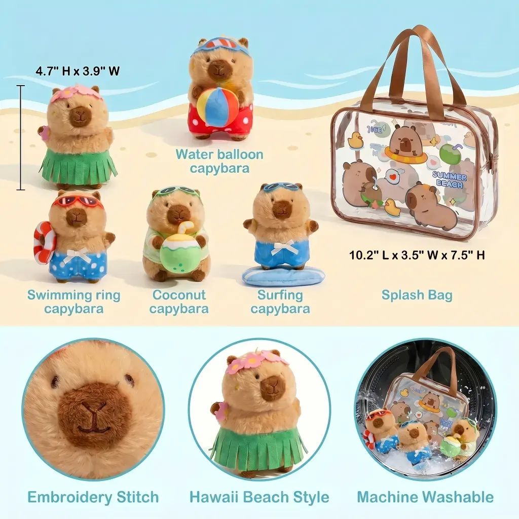 Personalized Soft Plush Playset Sensory Toy Kit - 9 Themes