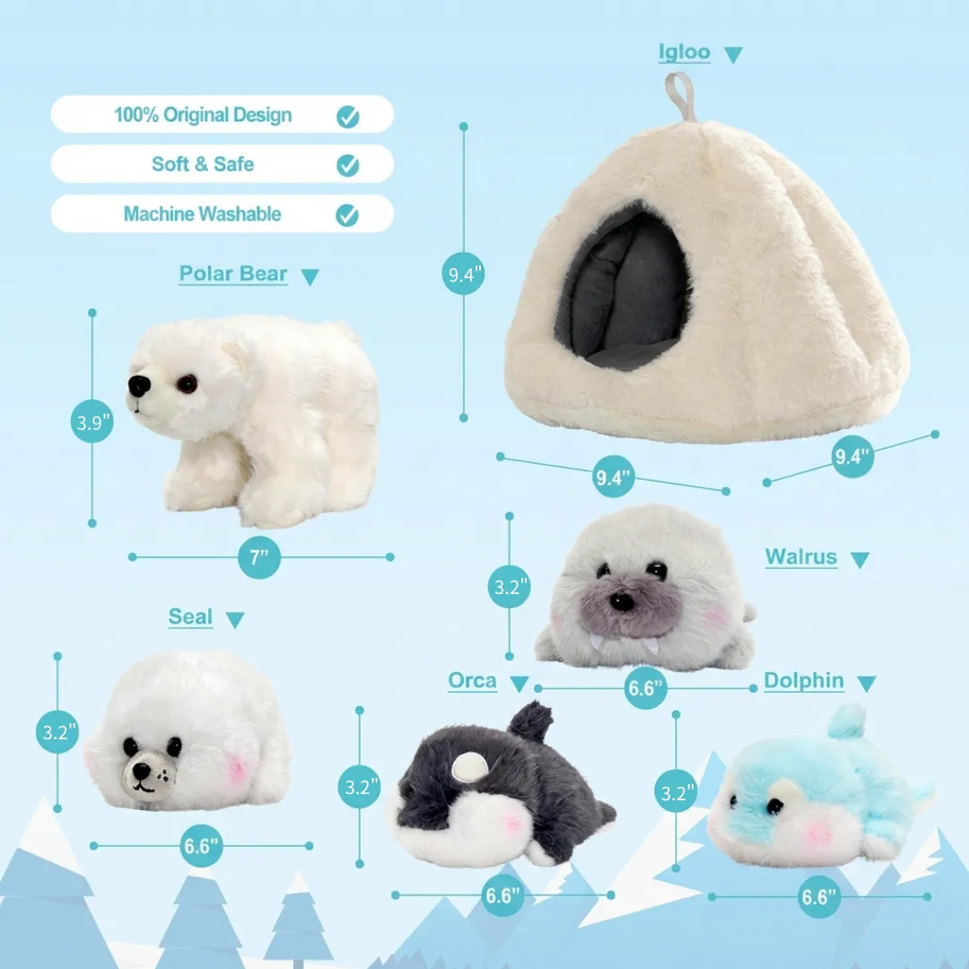 Personalized Soft Plush Playset Sensory Toy Kit - 9 Themes