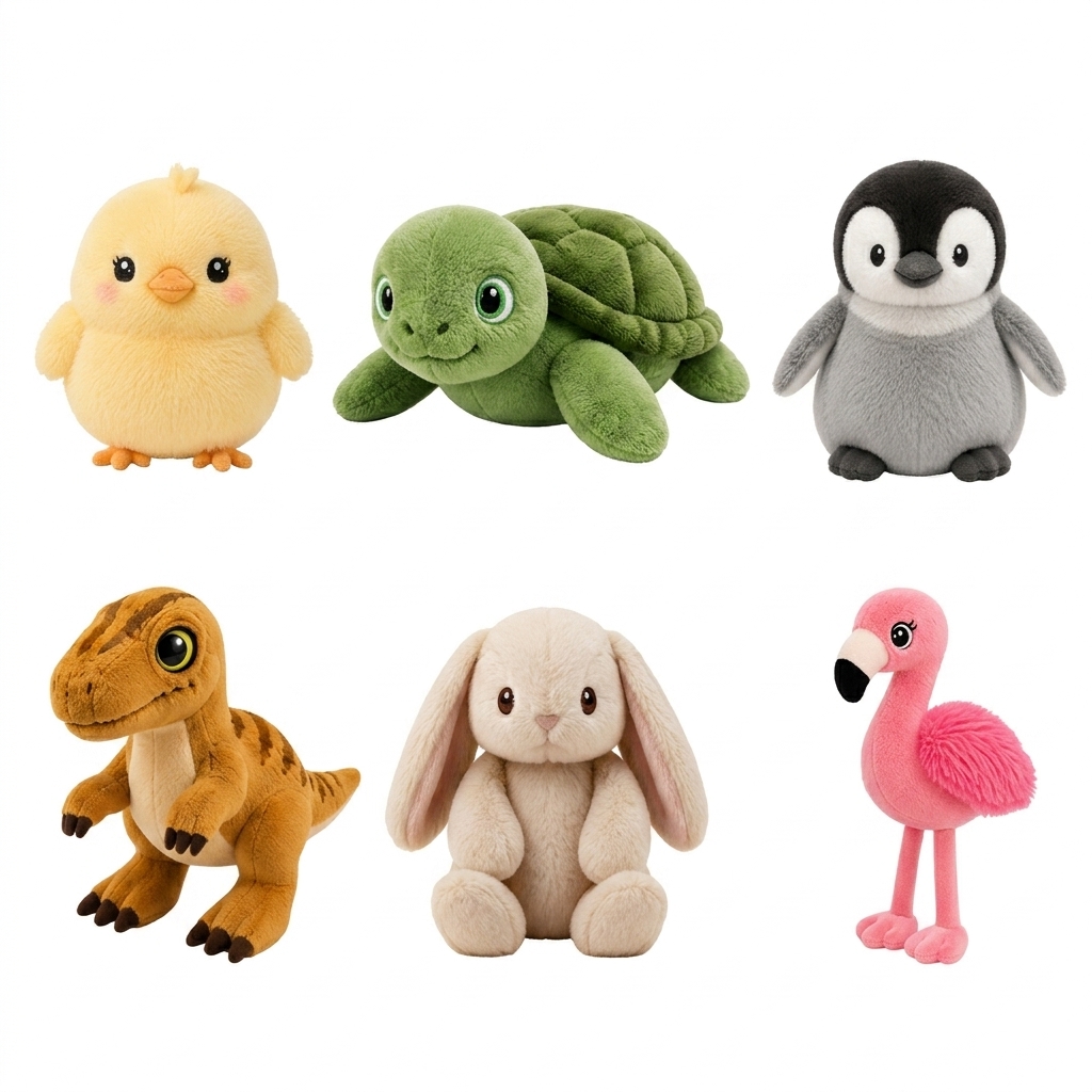 Mystery Animal Hatching Eggs in Eco Felt Tray - 6Pcs Surprise Toy Set