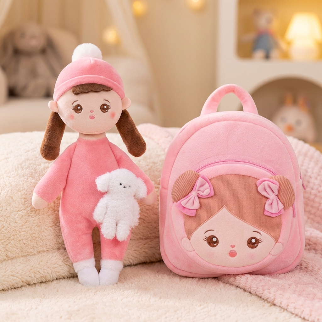 Personalized Plush Baby Doll and Backpack Gift Set