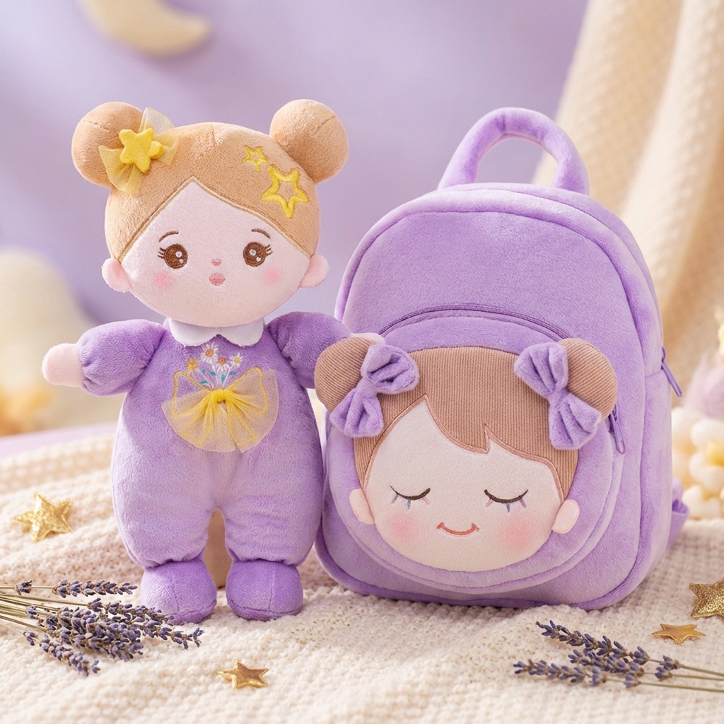 Personalized Plush Baby Doll and Backpack Gift Set