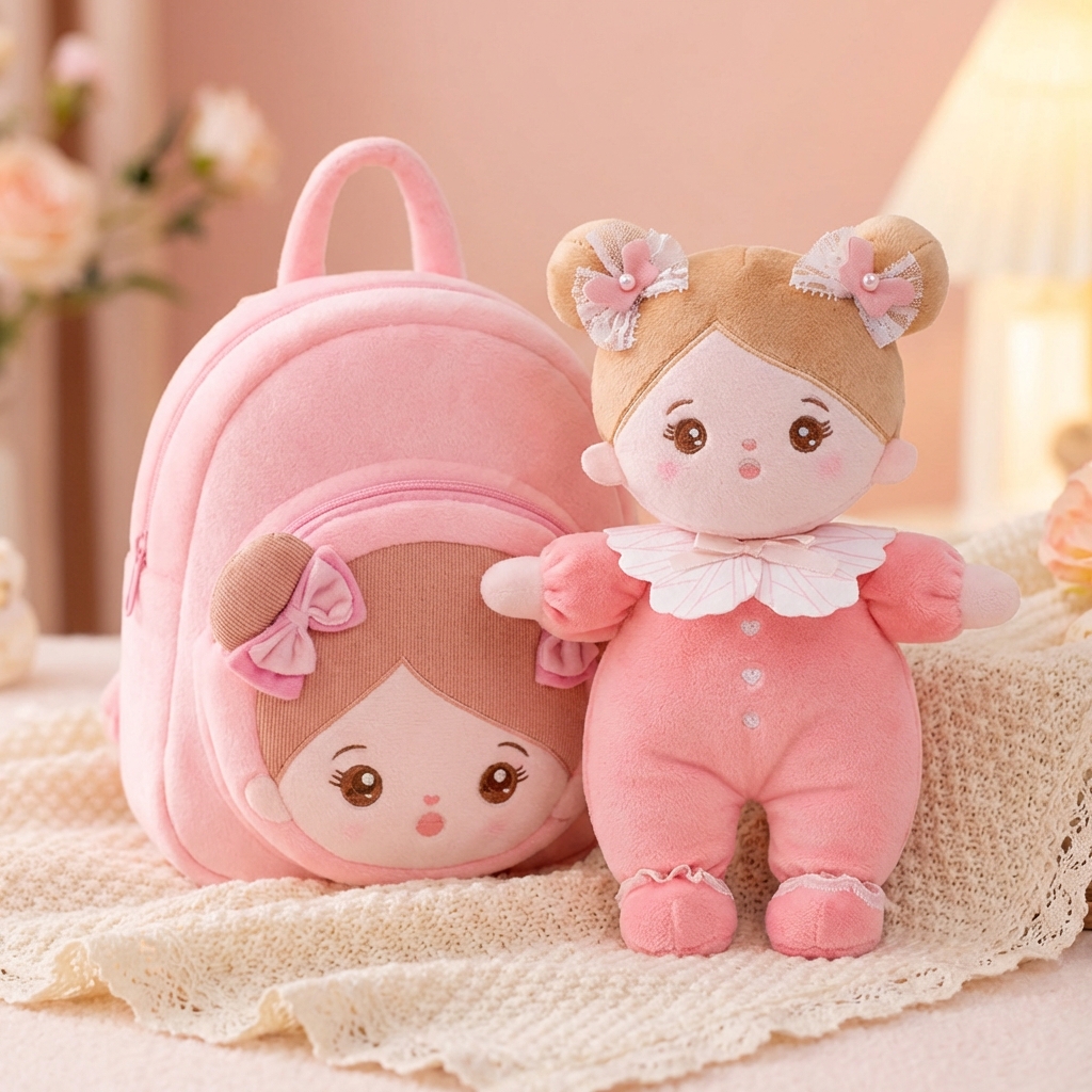 Personalized Plush Baby Doll and Backpack Gift Set