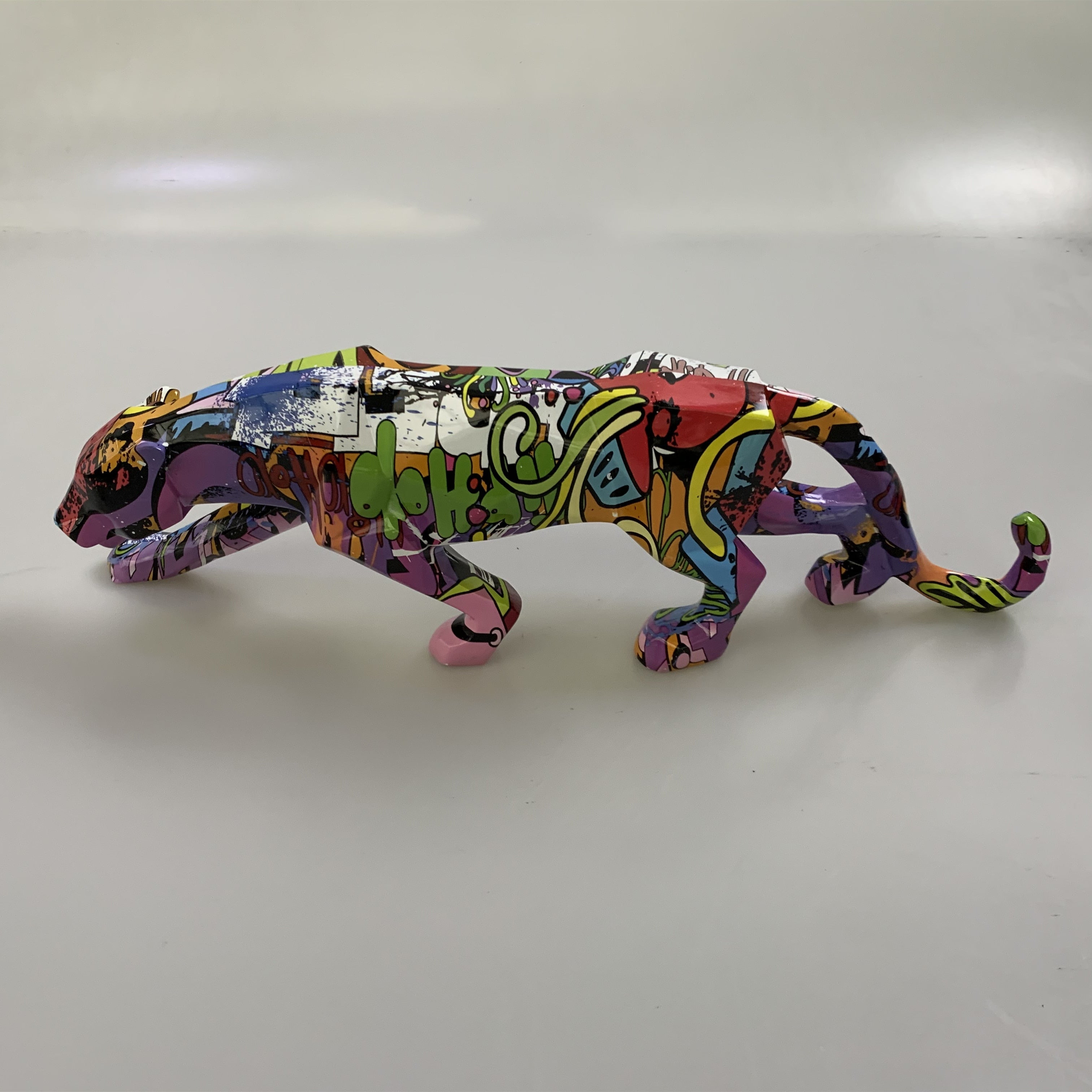 Panther Graffiti Animal Sculpture