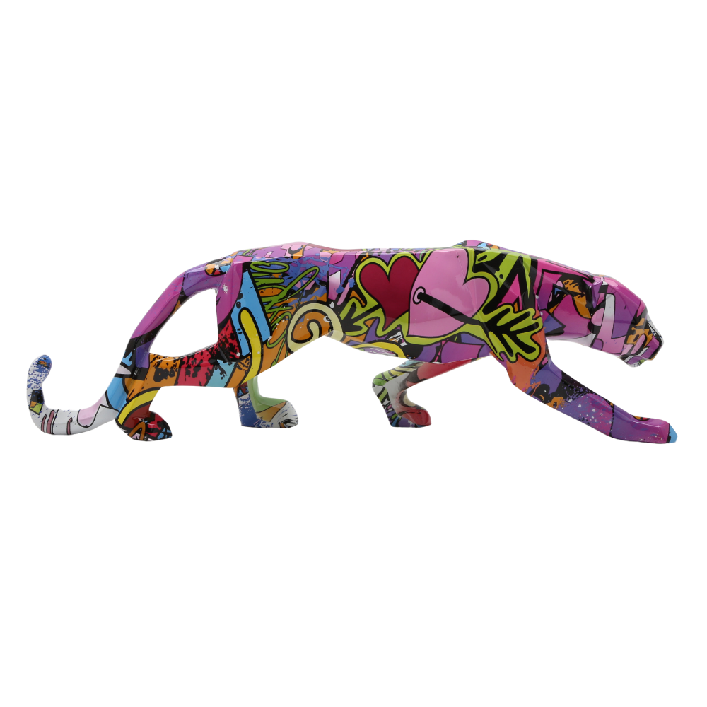 Panther Graffiti Animal Sculpture