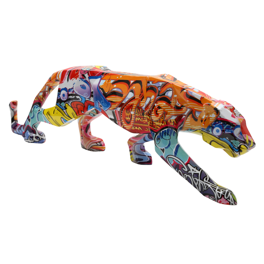Panther Graffiti Animal Sculpture