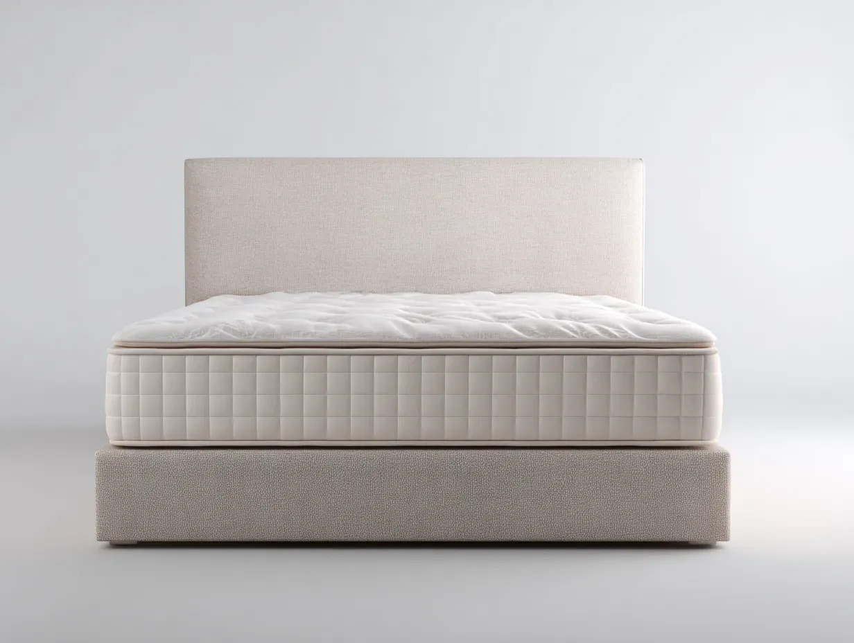 Doppelbett-Stoff-Holz-214x194x120 cm-beige-moderner Stil-Bambooupyard