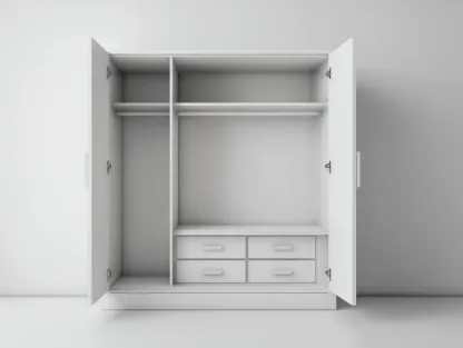 Kleiderschrank-Holz-Spanplatte-121x56x201 cm-Weiß-moderner Stil-Bambooupyard