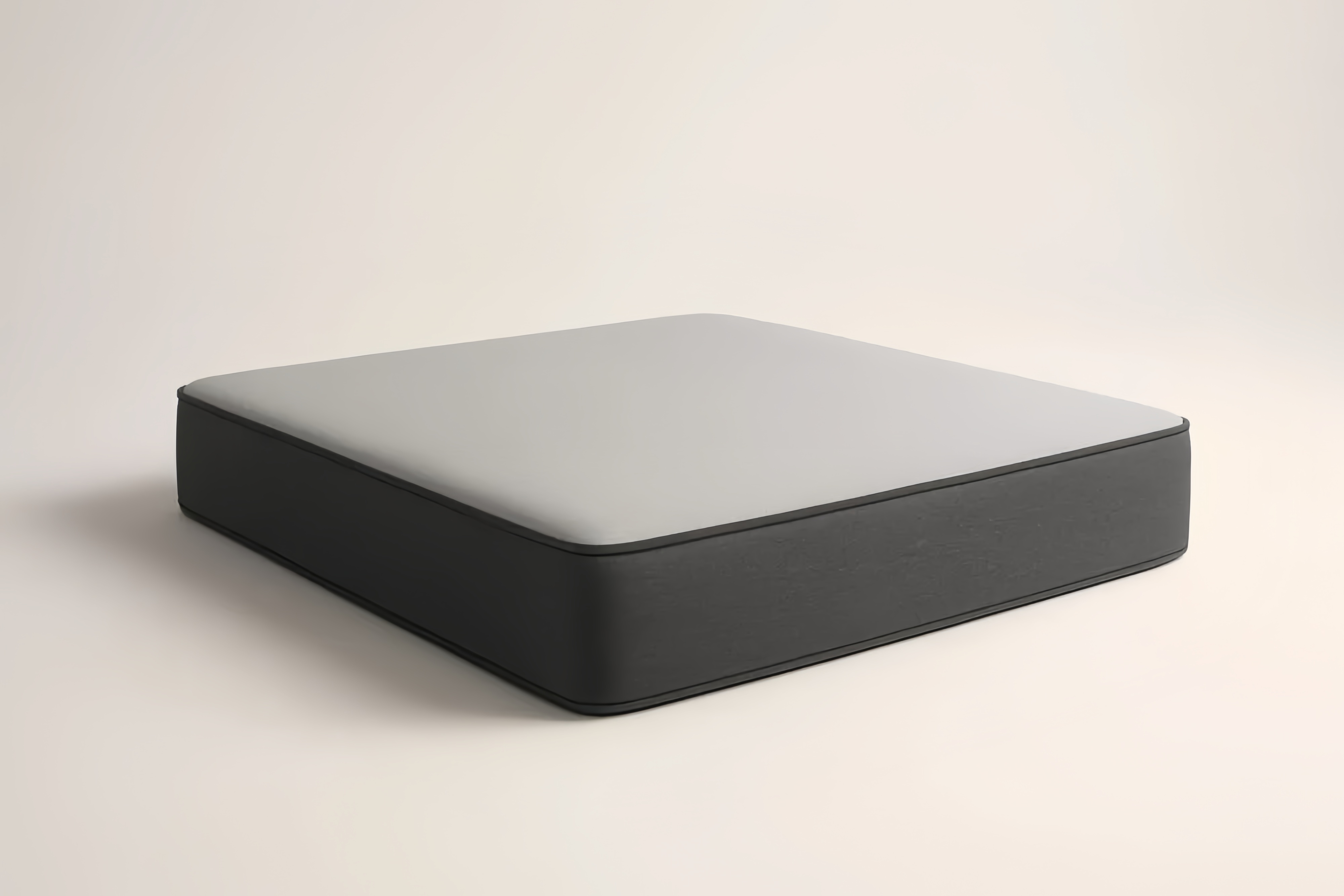 Matelas Rectangulaire Tissu Gris Mousse 200x160x25 cm