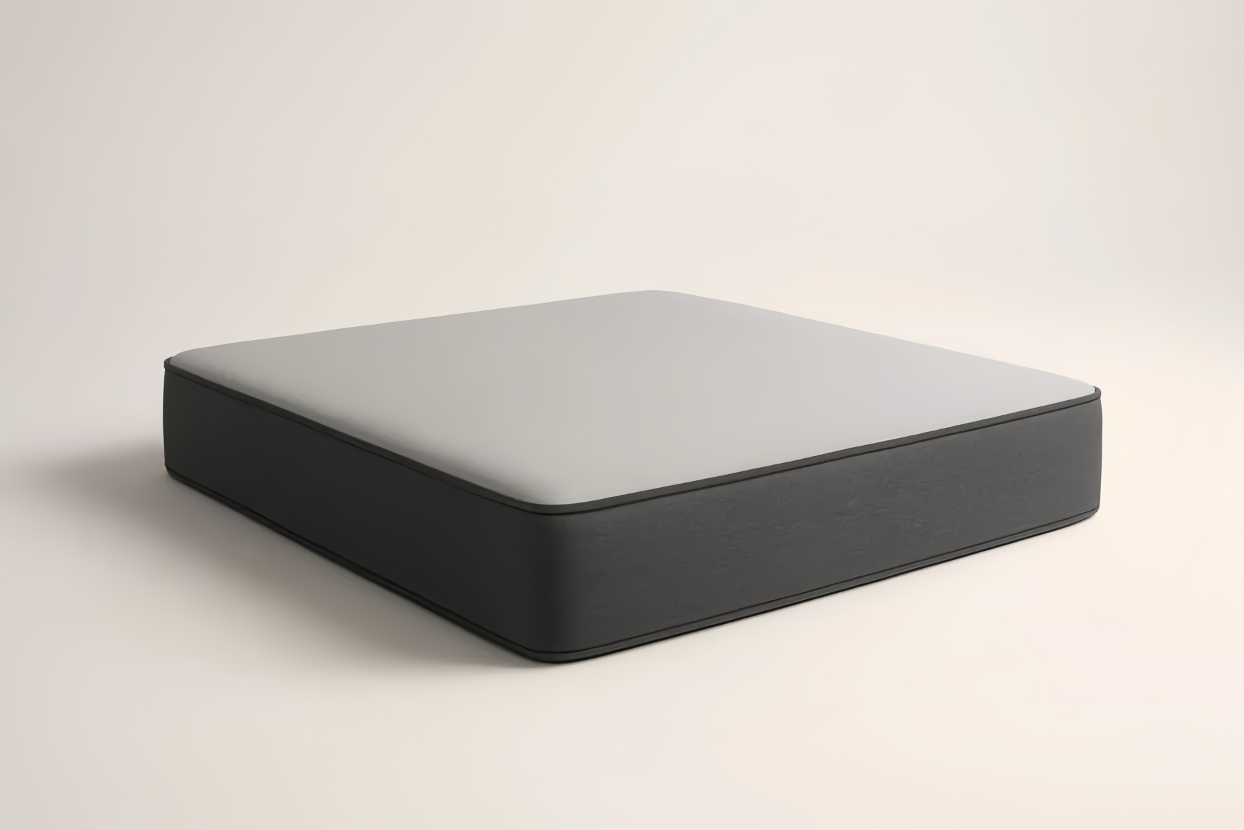 Matelas Rectangulaire Tissu Gris Mousse 200x160x25 cm