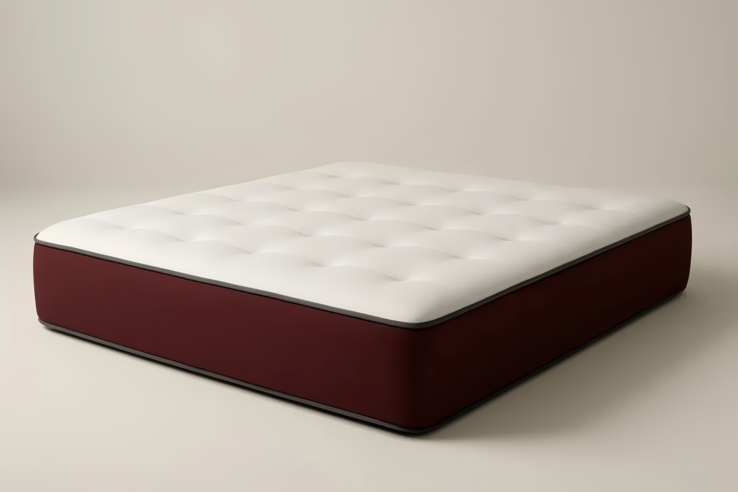 Matelas en mousse Polyuréthane Blanc Bordeaux 200x160x25 cm