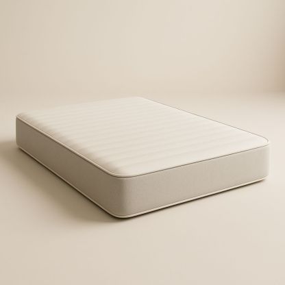 Matelas en mousse polyuréthane beige 200x160x20 cm