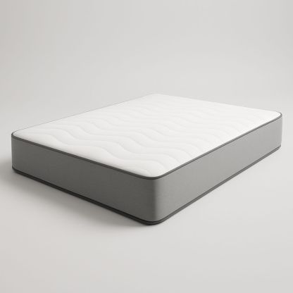 Matelas à mémoire de forme blanc et gris 190x140 cm