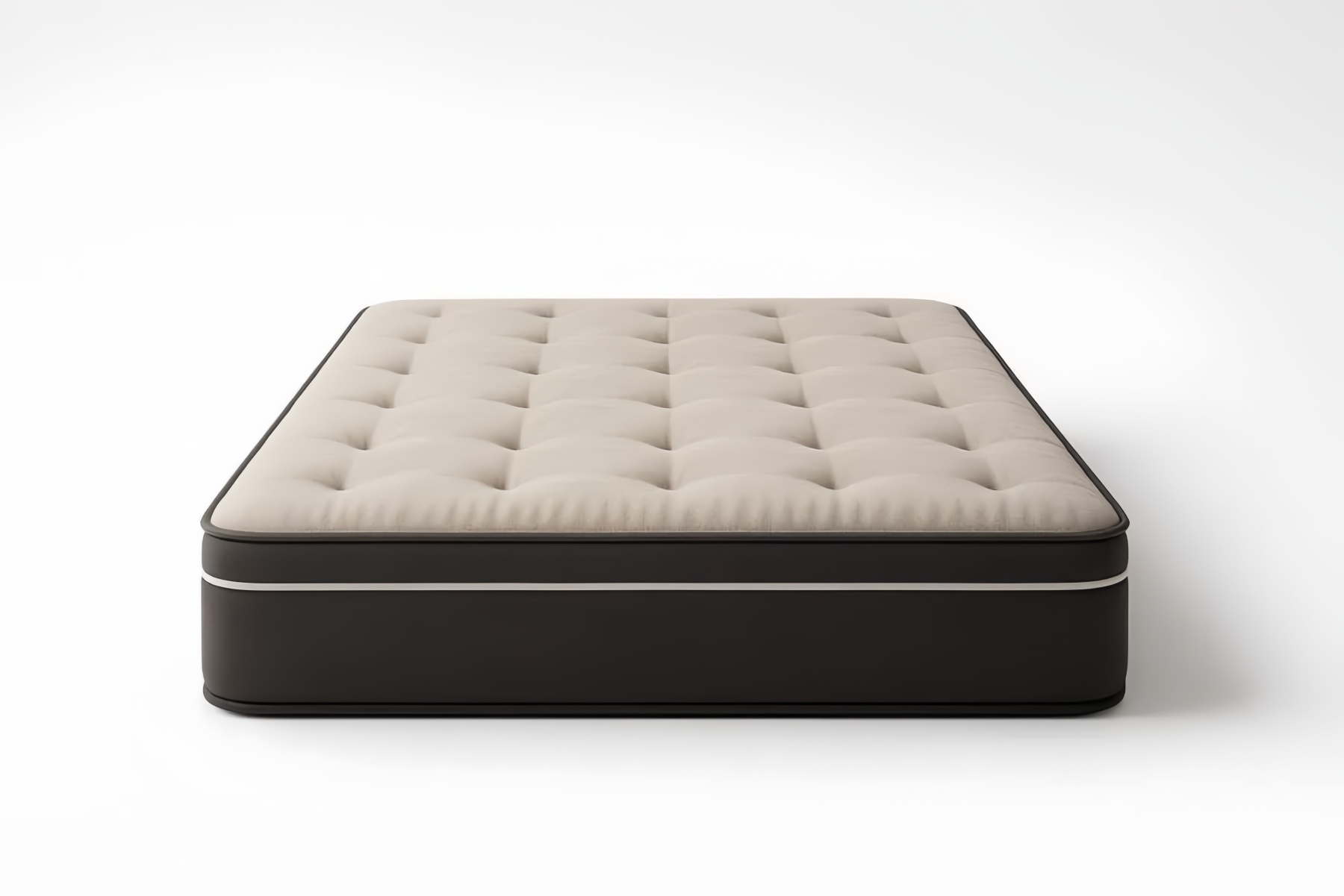 Matelas Mousse Polyuréthane Beige/Noir 140x200 cm