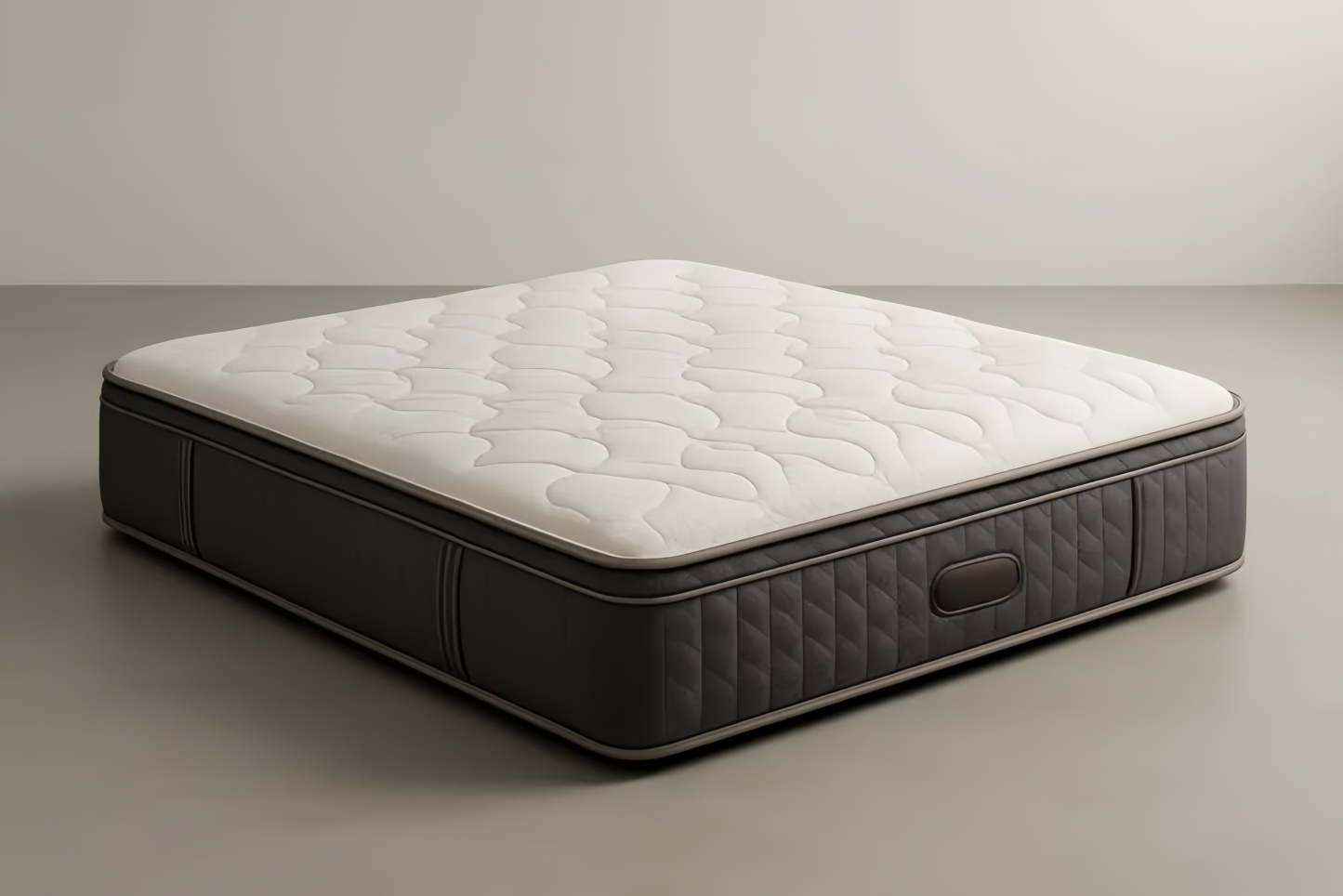 Matelas double en mousse à mémoire Gris et Blanc 200x160 cm