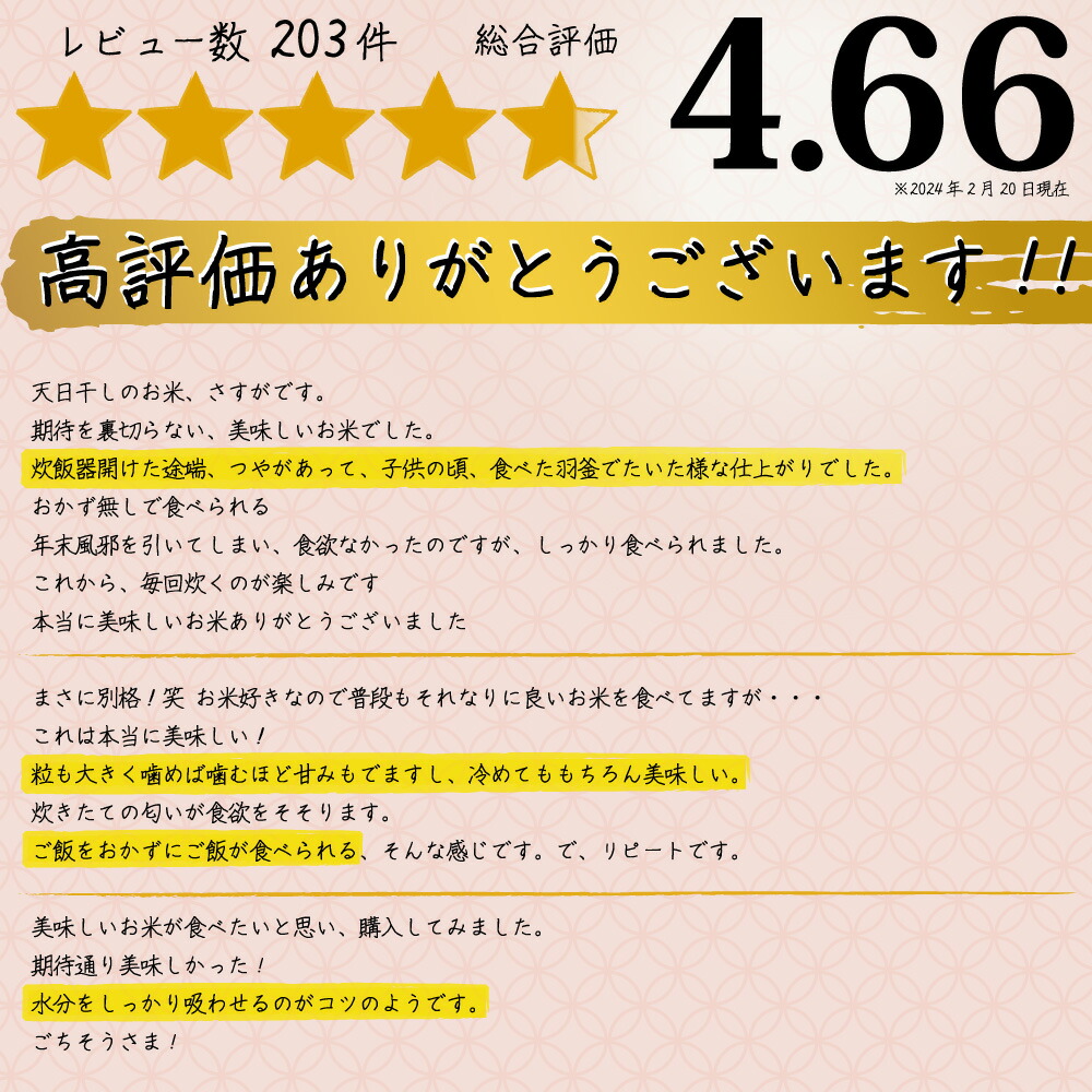 レビュー高評価ありがとうございます