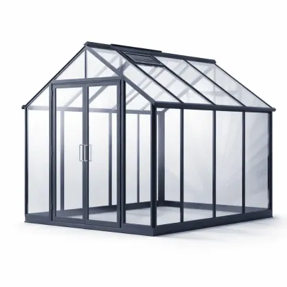 Serra in alluminio e vetro temperato 250x190x195 cm-PLUSHSOFAHOME