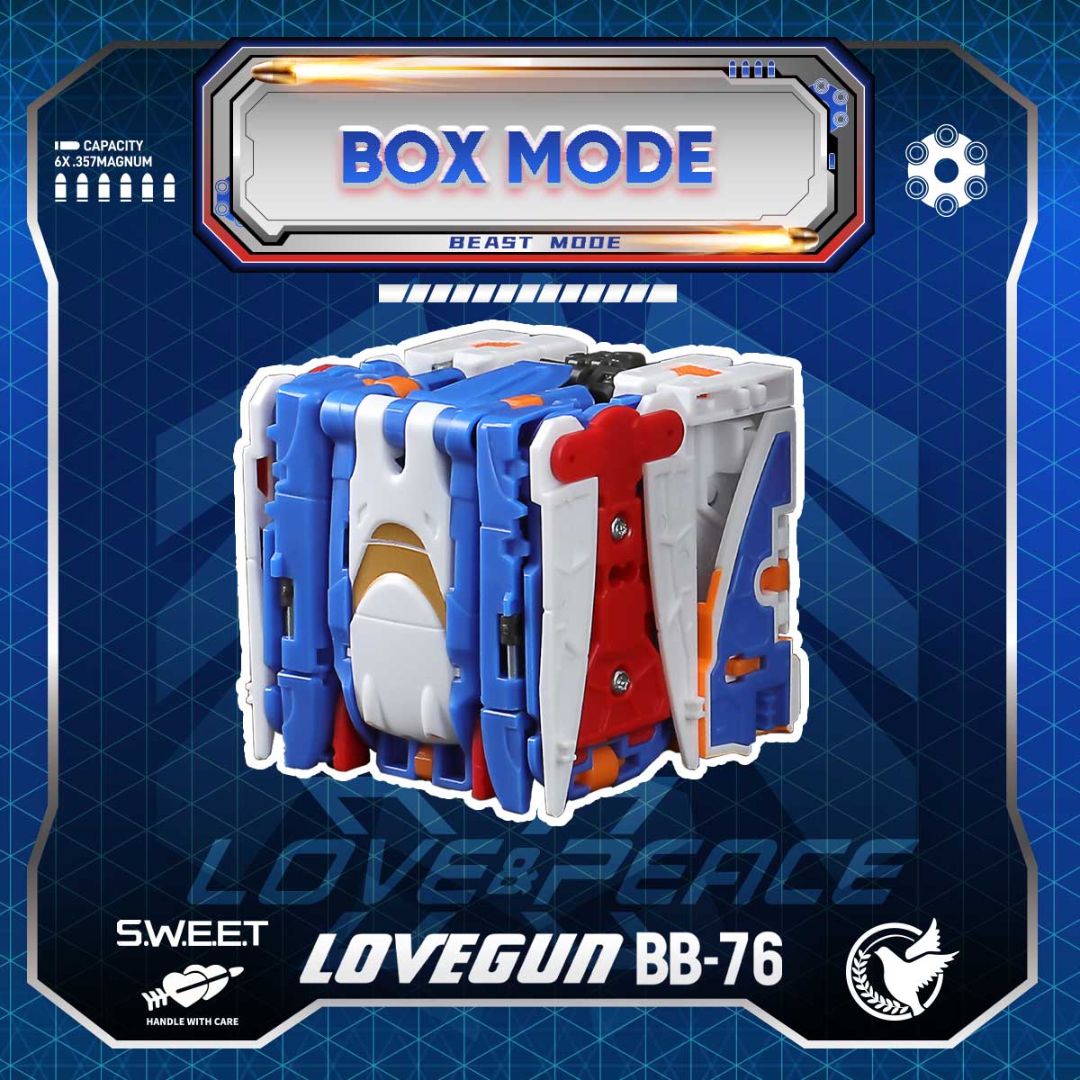 BeastBOX BB-76 Lovegun - Transforming Cube Action Figure – BEASTBOX