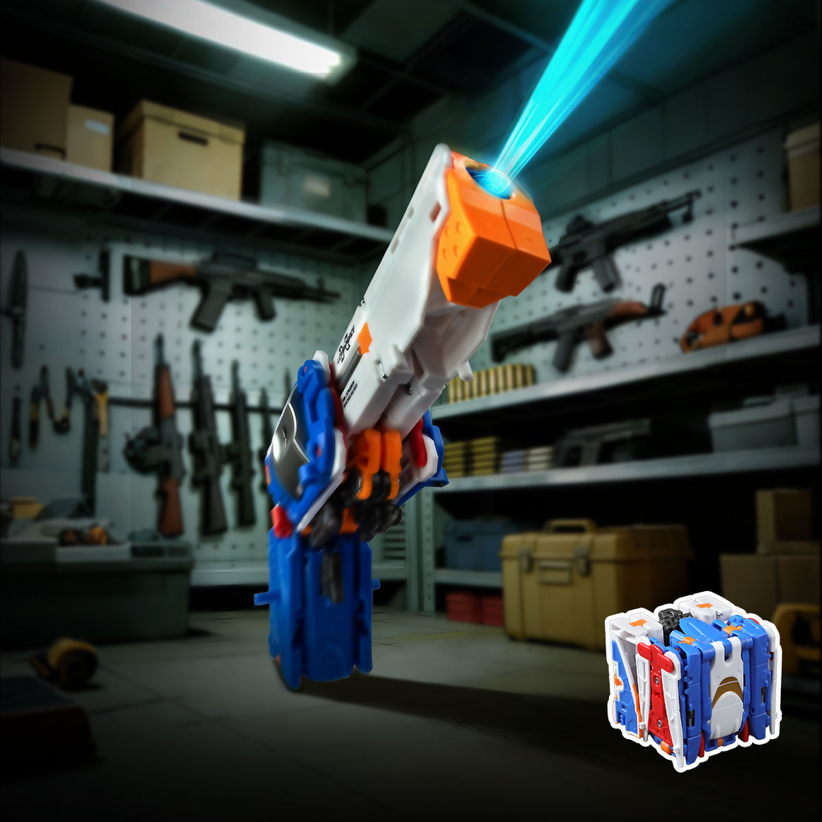 BeastBOX BB-76 Lovegun - Transforming Cube Action Figure – BEASTBOX