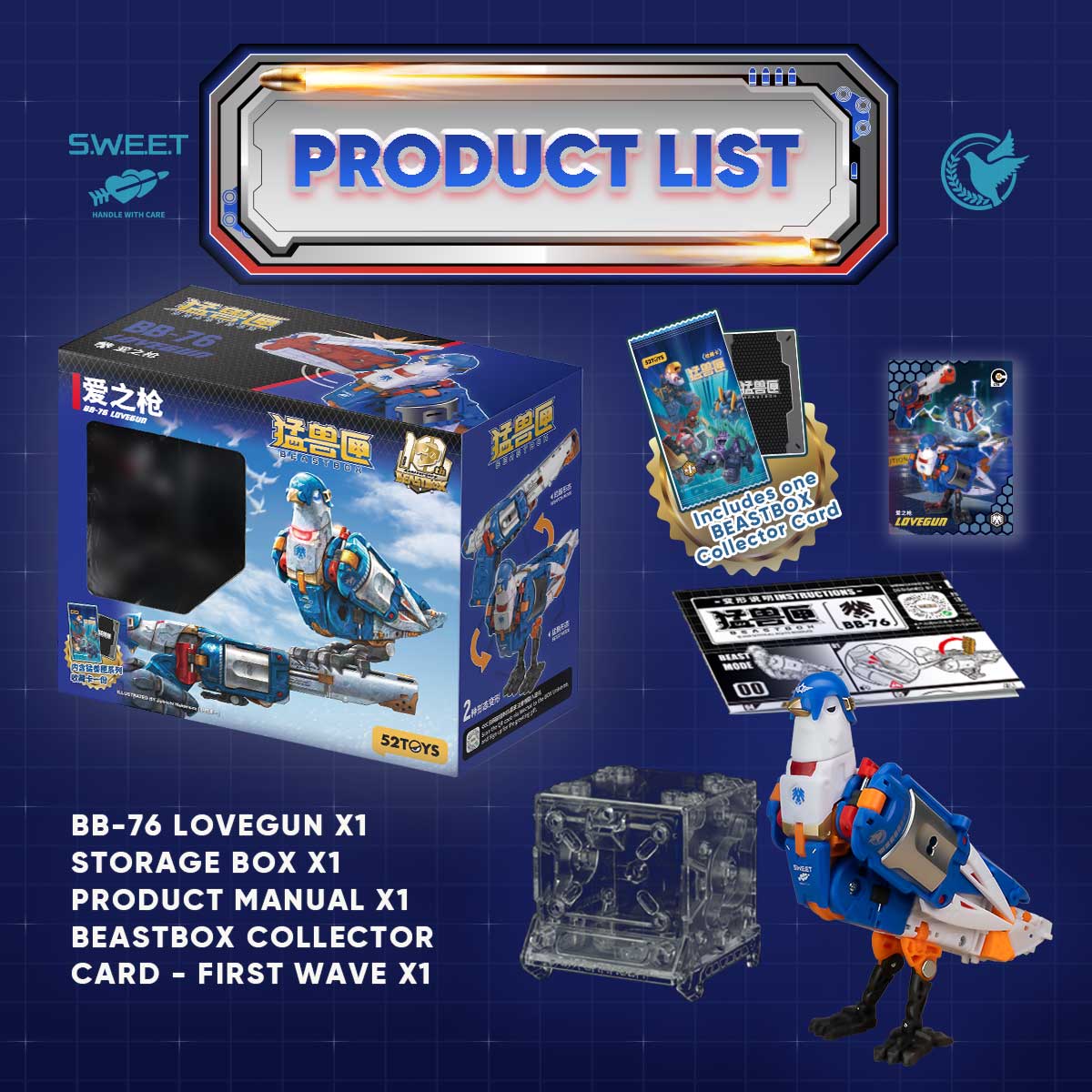 BeastBOX BB-76 Lovegun - Transforming Cube Action Figure – BEASTBOX BeastBOX BB-76 Lovegun - Transforming Cube Action Figure – BEASTBOX