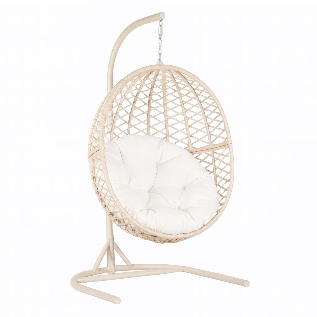 Fauteuil suspendu en forme d'œuf