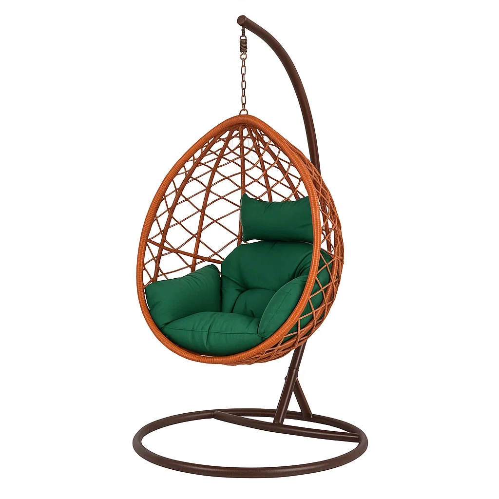 Fauteuil suspendu en forme d'œuf