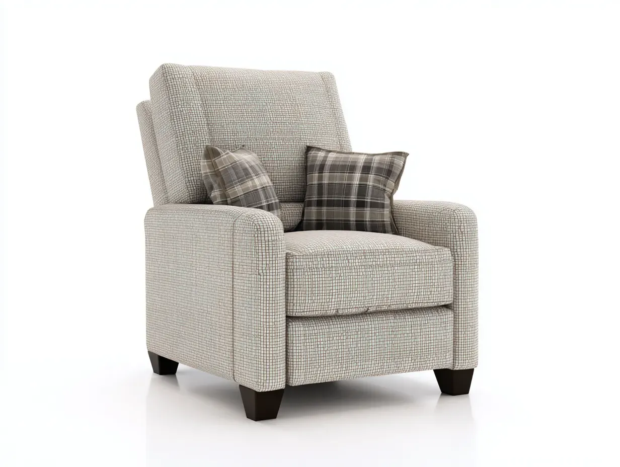 Liegesessel-Stoff-Holz-88x94x106 cm-Beige-Zeitloser Stil-Cottanest