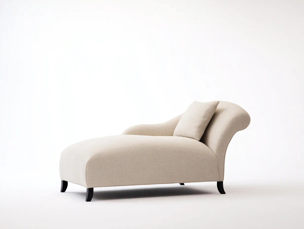 Chaiselongues-Stoff-172x76x86 cm-Beige-Zeitloser Stil-Cottanest