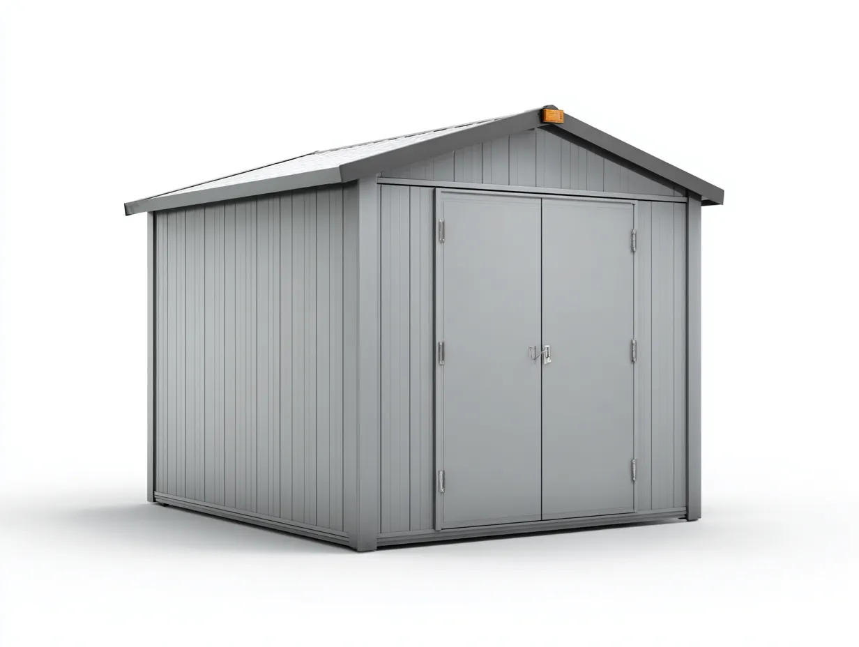 Gartenhäuser-Metall-248x176x212 cm-Grau-modernes Design-Bambooupshop