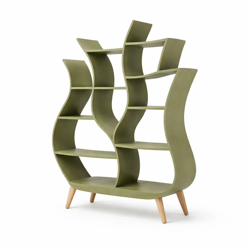 Bibliotheque design ondule moderne-VibePosh