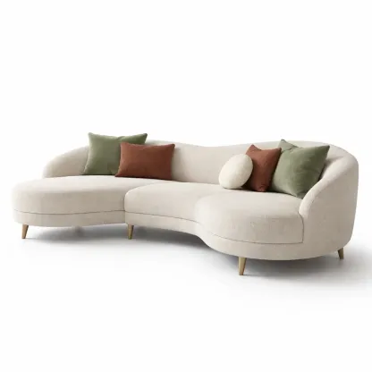 Canape modulable courbe style contemporain-VibePosh