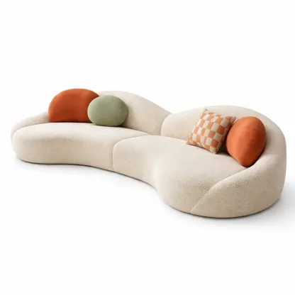 Canape bas organique forme libre-VibePosh