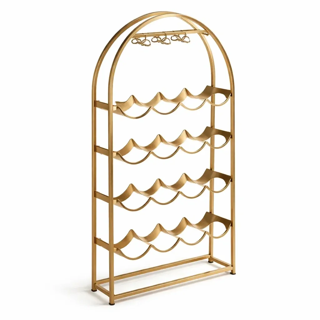 Etagere a bouteilles verticale en metal-CozyAxis