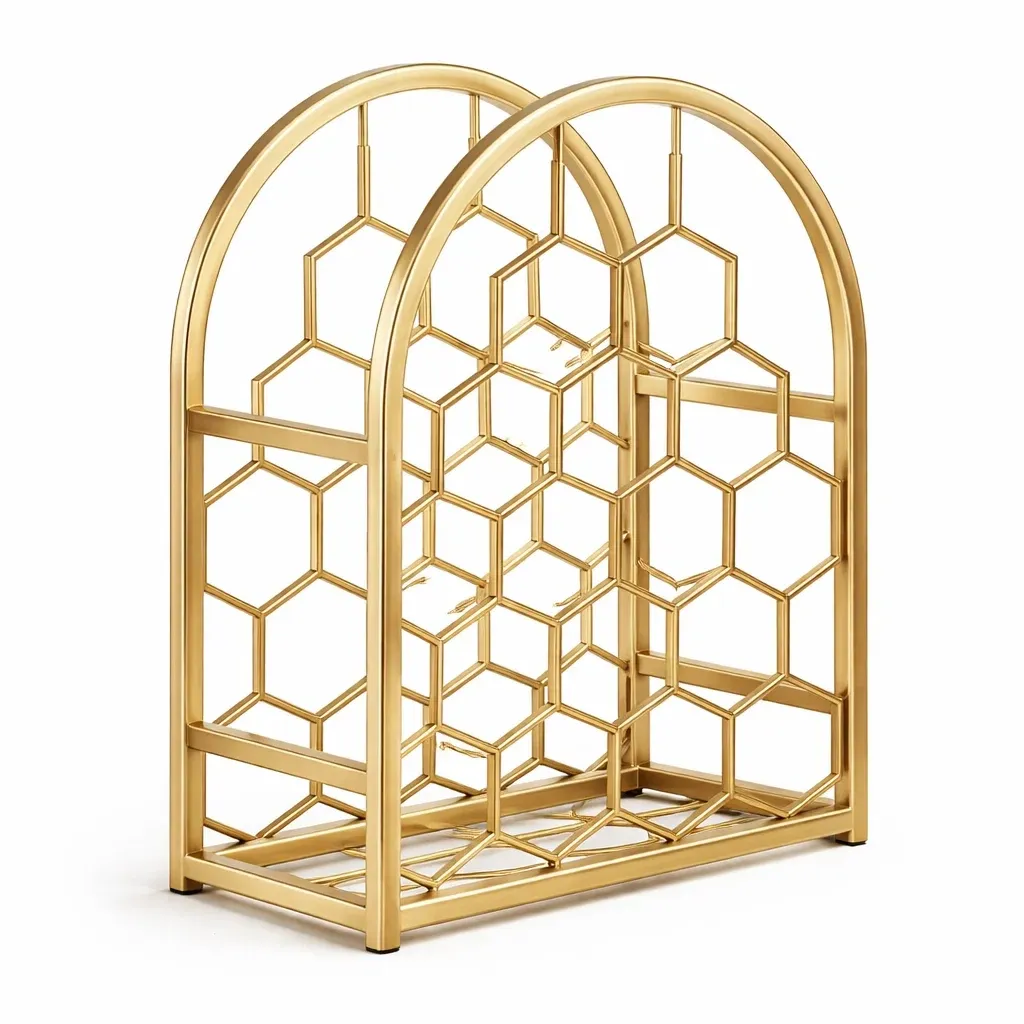 Range bouteilles design a structure geometrique-CozyAxis