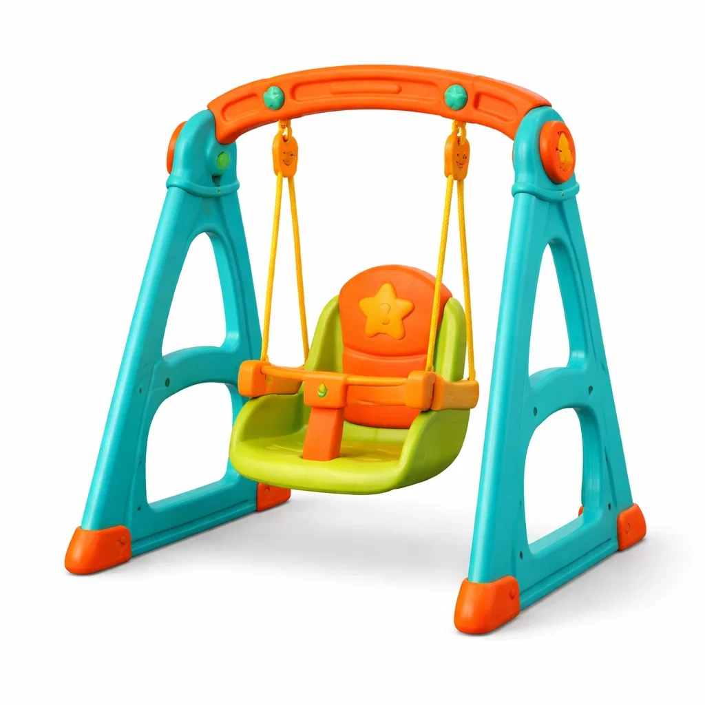 Balancoire bebe stable avec arceau de securite-WoodWander