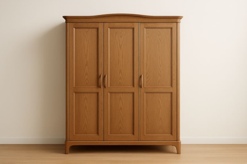 Armoire trois portes en Chêne Massif