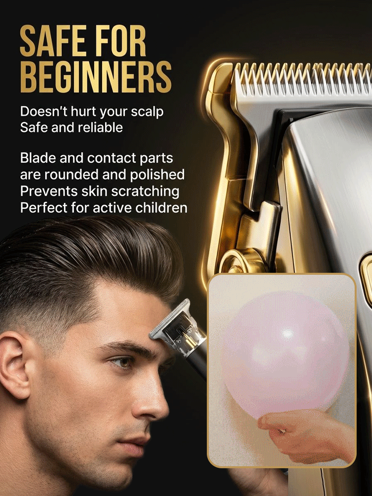 Silent and no-stuck hair Electric oil-cut carving hair clipper【👍Haircut, Shave, and Hair Removal in One!】【👍Lifetime warranty; free replacement for any issues within one year!！】