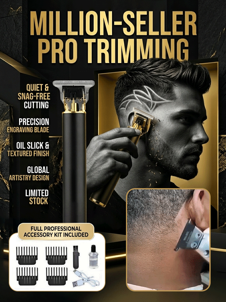 Silent and no-stuck hair Electric oil-cut carving hair clipper【👍Haircut, Shave, and Hair Removal in One!】【👍Lifetime warranty; free replacement for any issues within one year!！】