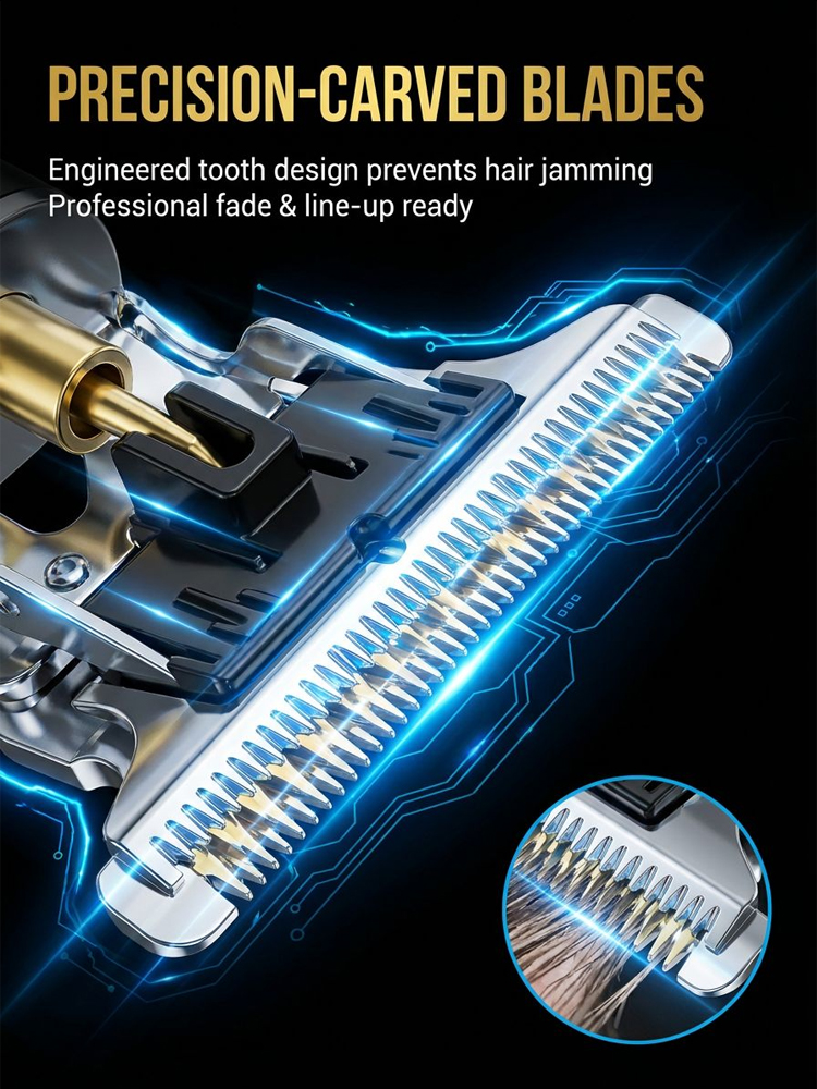 Silent and no-stuck hair Electric oil-cut carving hair clipper【👍Haircut, Shave, and Hair Removal in One!】【👍Lifetime warranty; free replacement for any issues within one year!！】