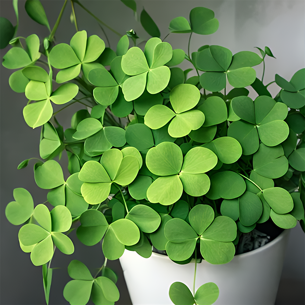 🍀 Семена от щастлива детелина с четири листа – цветно наследствено саксийно растение – носещо ви късмет.